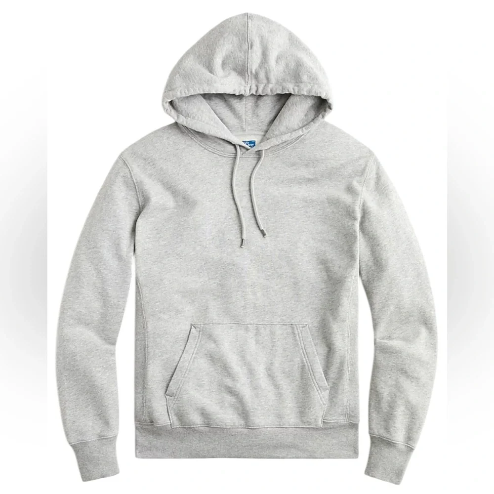 J. Crew French terry Gray hoodie Vintage Kanga Pocket pullover Unisex Size M